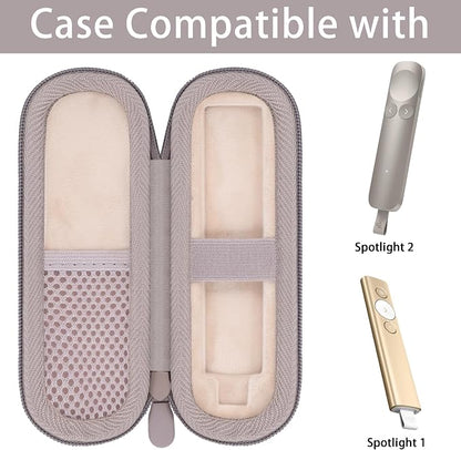 co2CREA Hard Case Replacement for Logitech Spotlight 2/1 Presentation Remote Presenter Clicker, Sand