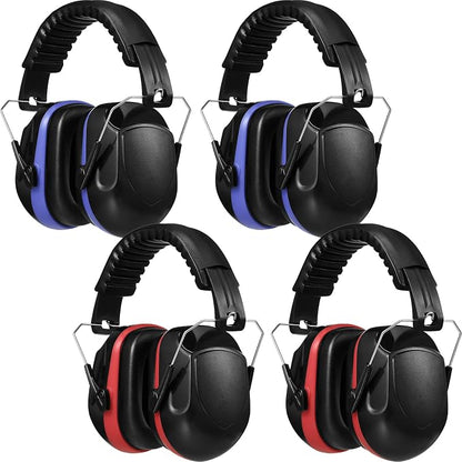 Yunsailing 4 Pcs Nrr 28db Noise Reduction Ear Protection Hearing Protection Muffs Foldable Headphones for Shooting