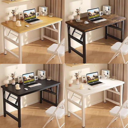 Folding Desk ,39.4 Inch No Assembly Folding Computer Desk, Space-Saving Small Desk for Home Office Bedroom Dorm Study, Compact Portable Foldable Laptop Desk