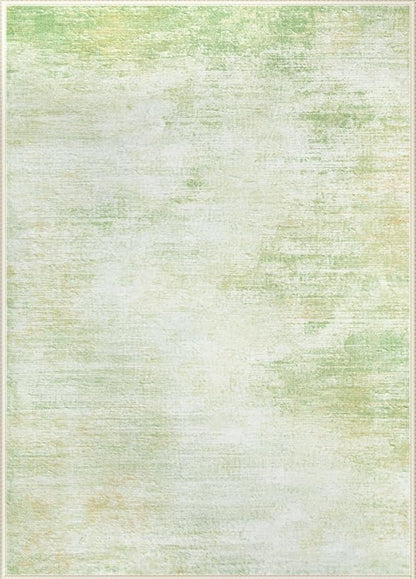 Area Rugs 5x7 Living Room: Washable Rug Modern Abstract Rugs Soft Non Slip Neutral Rug Stain Resistant Indoor Carpet for Bedroom Kitchen Dining Room Nursery Home Office Rugs(Green,5'x7')