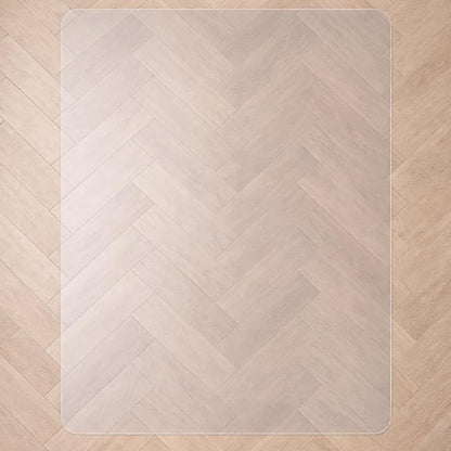 Marvelux Large Office Chair Mat for Hardwood Floors 48" x 60" Clear PVC Hard Floor Protector Mat for Under Desks, Rectangular Vinyl Floor Mat for Computer Desks and Gaming Chairs