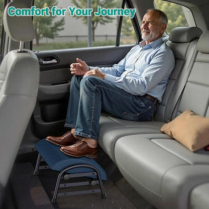 YEASHEIN Adjustable Foot Rest for Under Desk at Work, Ergonomic Under Desk Footrest with 6 Positions, Foot Stools for Under Office Desk Chair, Leg Rest for Home, Car, Computer, Gaming Accessories