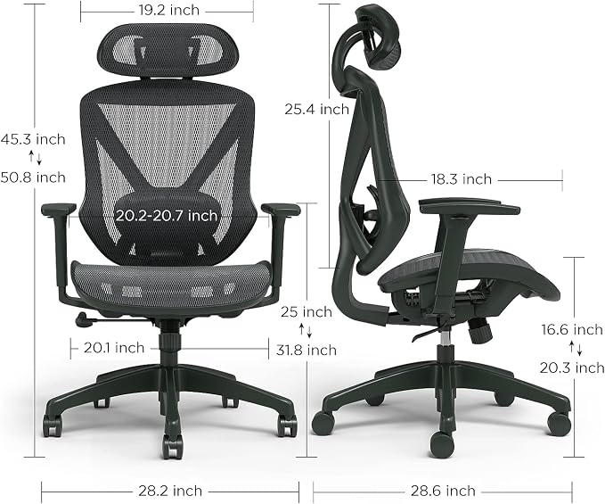 Staples Dexley Ergonomic Task Chair, Mesh, Ergonomic, Lumbar Support, Adjustable Height, Black