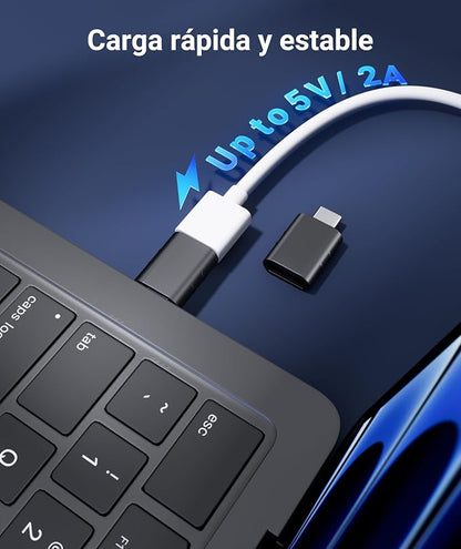 Syntech USB C to USB Adapter Pack of 2 USB C Male to USB3 Female Adapter Compatible with iPhone 17 Pro Max MacBook Pro Air 2024 iMac iPad Mini Pro, Other Type C or Thunderbolt 5/4 Devices, Space Black