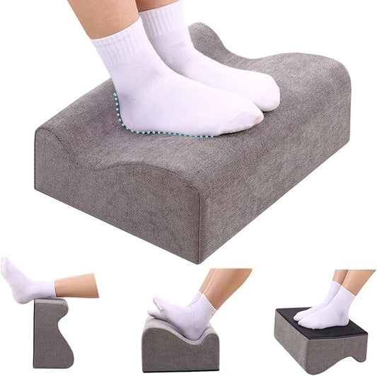 Work Foot Rest Under Desk,Comfort Foot Rest for Couch | Foot Rest For Under Desk at Work,At Soft Ergonomic Footrest,Support Foot Pillow,Heel Chair,Leg Elevation Pillow Dark gray