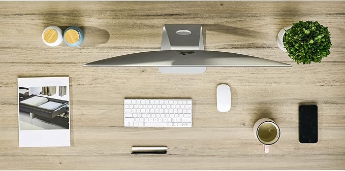 Kaboon 36x24 inches Tabletop, Solid One-Piece Desktop for Sit Stand Desk, Double Desks, L Desk DIY,Wood Countertop Home or Commercial Use,1 inch Thick, Oak