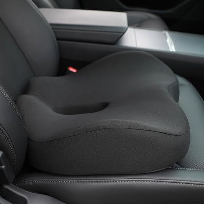 Chair Seat Cushion, Memory Foam Cushions for Office Chair, Car Seat, Airplane, Relieving Pressure Tailbone Sciatica Back Pain for Long Sitting Office Workers, Car Drivers（Grey）