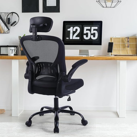 Office Chair Ergonomic Desk Chair Comfort Adjustable Height with Wheels，Lumbar Support Mesh Swivel Computer Home Office Chair,Conference Room Chairs