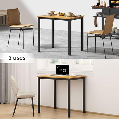 SogesHome Modern Simple Office Computer Desk, 31.5" inches Small Gaming Table Workstation for Home Office, Study Writing Desk Dining Table, White