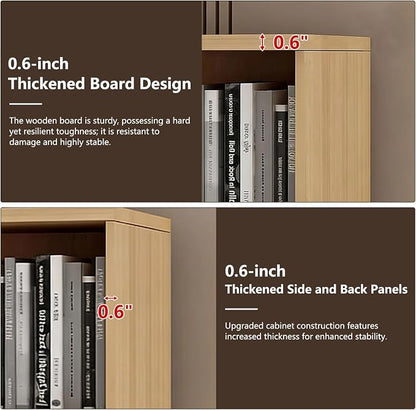 File Cabinet with Password Lock, Wood Lateral Filing Cabinet for Letter/A4 Files, 3 Drawer with Door, Printer Stand with Open Shelves for Home Office