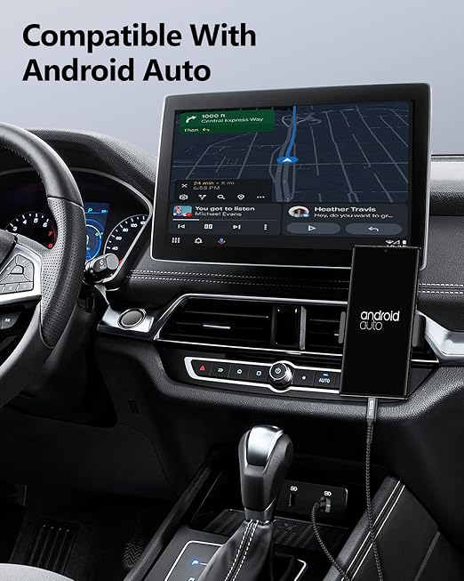 SUNGUY Android Auto USB C Cable, 5FT USB-C 3.1 Gen 2 Braided 3A Fast Charging & 10Gbps Data Transfer CarPlay Cable, for iPhone 17/16/15 Pro Max, Galaxy S22 S21 Note 20, Pixel 6 5