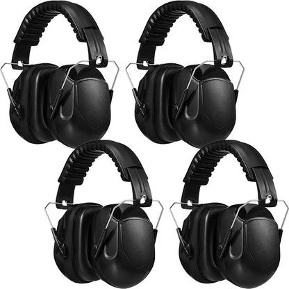 Yunsailing 4 Pcs Nrr 28db Noise Reduction Ear Protection Hearing Protection Muffs Foldable Headphones for Shooting
