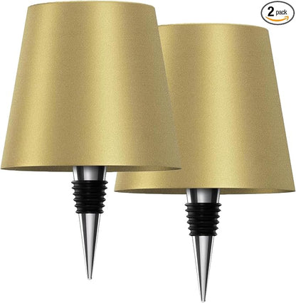 2026 New Wireless Bottle Lamp,LED Bottle Lights for Liquor & Wine Bottles,Bottle Light with Dimmable(Gold,2pcs)