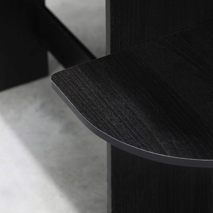 Furinno COMPACT Desk, 28.5" Wide Gaming Desk with Shelves, Computer Desk with Book Shelf, Office Desk for Home Office, Study Room, Dorm, Bedroom, Americano