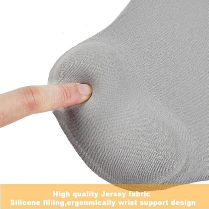 Office Mousepad with Gel Wrist Support - Ergonomic Gaming Desktop Mouse Pad Wrist Rest - Design Gamepad Mat Rubber Base for Laptop Computer (05Green)