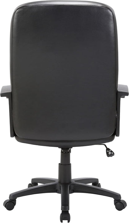Lorell Chadwick Executive Leather Black High-Back Chair