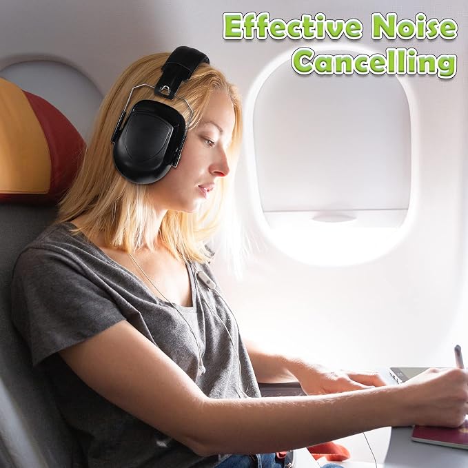 Yunsailing 4 Pcs Nrr 28db Noise Reduction Ear Protection Hearing Protection Muffs Foldable Headphones for Shooting