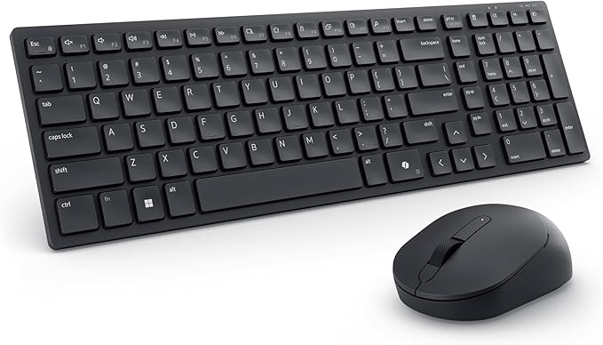 Dell KM555 Pro Compact Silent Keyboard and Mouse, Black