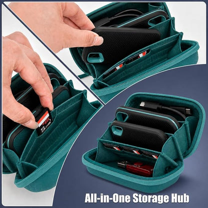 Case for SanDisk Extreme Pro/for SanDisk Portable SSD 1TB 2TB 4TB 500GB External Solid State Drive, for Samsung T7/T9, for Crucial X9/X10 Pro & SD Card Accessories (Green)