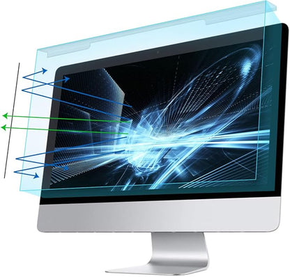 MOSISO 19-19.5 inch Computer Blue Light Blocking Screen Protector Anti-UV Eye Protection Filter Film Panel for Diagonal 19,19.5 inch 16:9 Widescreen Desktop PC LED Monitor(17.32x11.42 inch/L x W)