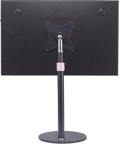 Portable Monitor Stand with VESA Mount 3inch Bracket Tilt Ball Joint Telescopic Pole and Metal Disk Base Portable Monitor Mount with 75mm VESA Mount FL12B