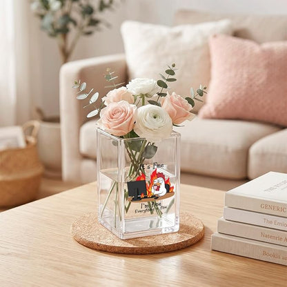 It'S Fine I'm Fine Acrylic Cosmetic Pencil Pen Holder Cup Funny Coworker Gifts Best Coworker White Elephant Gifts Funny Office Desk Decor Acrylic Decoration