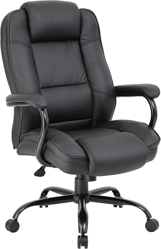 Boss Office Products Heavy Duty Executive Chair with 350lbs Weight Capacity in Black