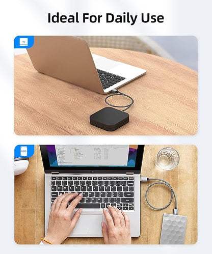 SUNGUY USB 3.0 Cable, 3.3FT USB Type A Male to Type A Male, Transfer Rate Up to 5Gbps Cable Compatible with Printers, Modems, Hard Drives, Cameras, HDD, DVD, Laptops, etc.