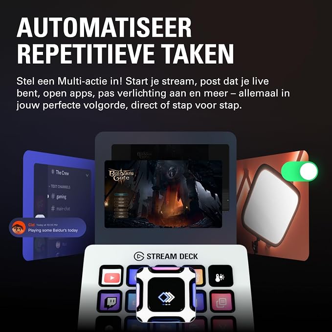Elgato Stream Deck MK.2 White Studio Controller, 15 Keys