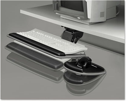 Fellowes 93841 Adjustable Standard Keyboard Platform, 20-1/4w x 11-1/8d, Graphite/Black, 4.5" x 30.5" x 20"