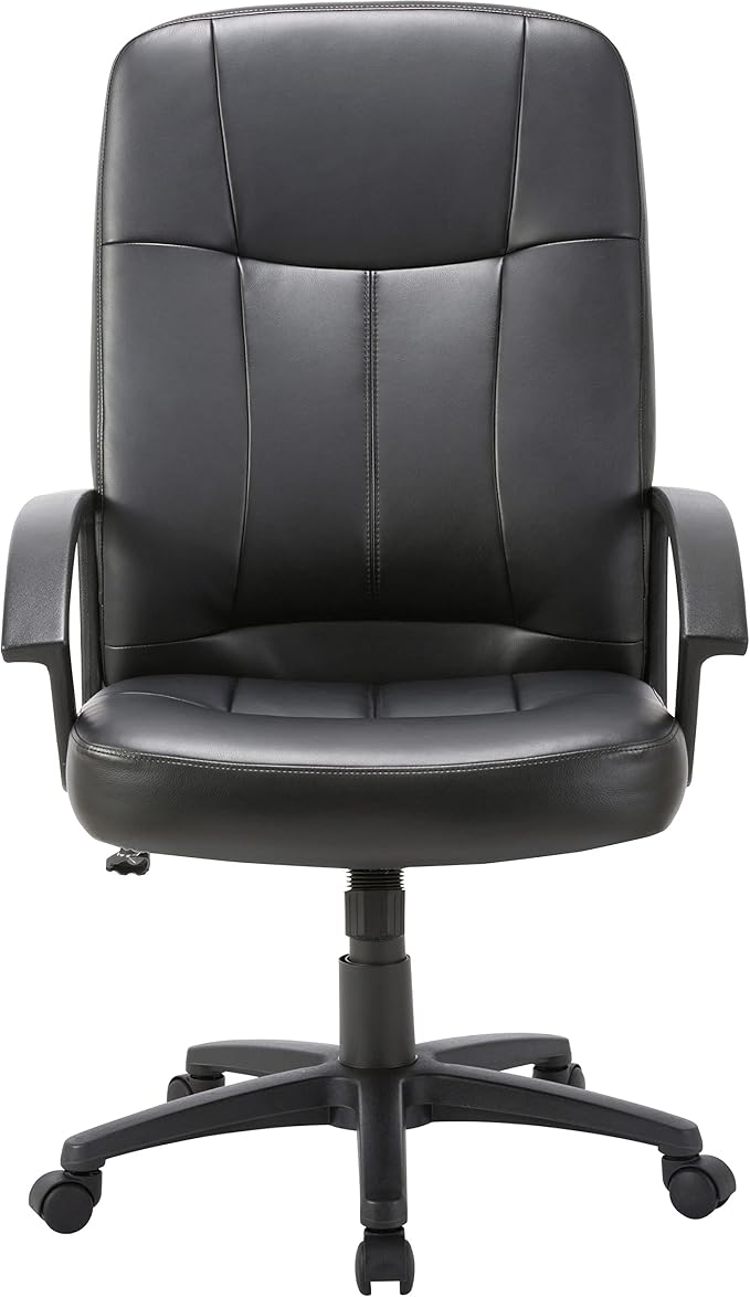 Lorell Chadwick Executive Leather Black High-Back Chair
