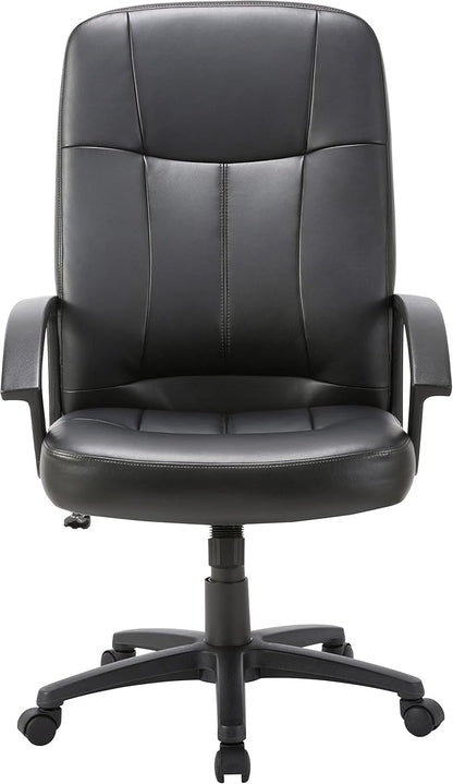 Lorell Chadwick Executive Leather Black High-Back Chair