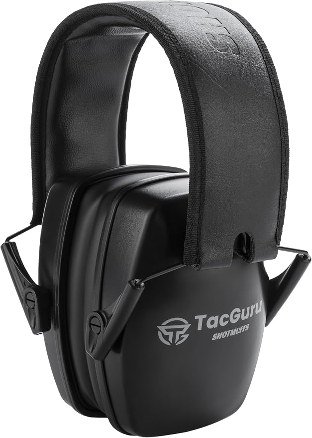 SHOTMUFFS A Lite – Passive Shooting Ear Protection Earmuffs | NRR 25dB, Memory foam ear cushion, Padded headband, Compact folding design, Ergonomic design, Comfortable