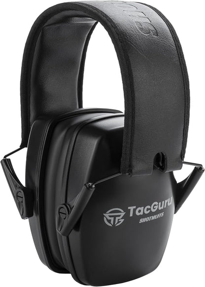 SHOTMUFFS A Lite – Passive Shooting Ear Protection Earmuffs | NRR 25dB, Memory foam ear cushion, Padded headband, Compact folding design, Ergonomic design, Comfortable