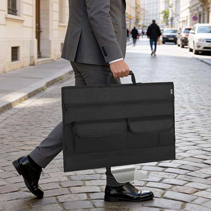 Monitor Carrying Case for 24" Monitors/LCD Screens, Compatible with iMac 21.5"/24", Protective Travel Carrying Bag with Padded Velvet and Carry Handle