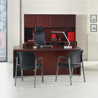 Lorell Chadwick Executive Black Leather Guest Chair