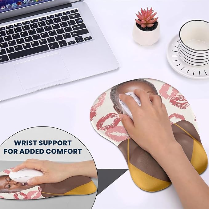 Custom Face Funny & Naughty Personalized Photo 3D Mouse Pad, Custom Face Sexy Body 3D Mouse Pad for Naughty Couple Funny Coworkers Troll, Adult Jokes Gifts for Couple Coworker Troll