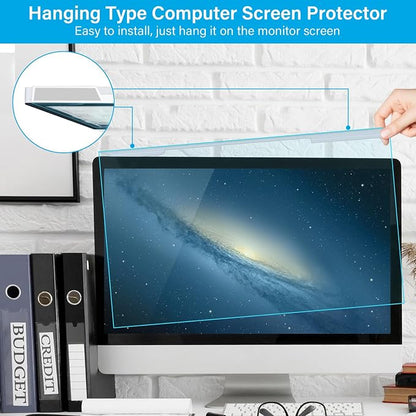 MOSISO 25-27 inch Computer Blue Light Blocking Screen Protector Anti-UV Eye Protection Filter Film Panel for Diagonal 25,25.5,26.5,27 inch 16:9 Widescreen Desktop PC LED Monitor(25x16.34 inch/LxW)