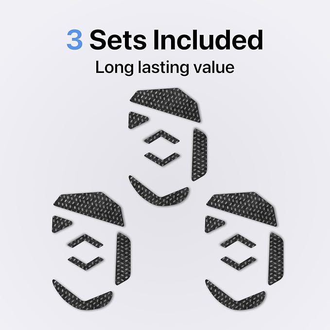 ZeroPad- Adhesive Mouse Pad, 3 Pack - Minimalist Mousepad for Logitech G502 (wired)