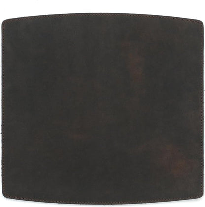 Personalized Handmade Leather Mouse, Handcrafted Leather Mouse Mat for Office, Protective Mouse Pad, Dark Brown