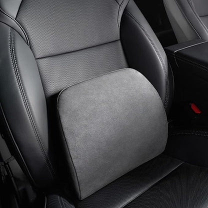TOPABYTE Lumbar Support Pillow Ergonomic Memory Foam Lumbar Pillow for Lower Back Pain Relief - Back Cushion for Driving, Chair Support for Car, Office & Gaming Chairs (Black, 1PC)