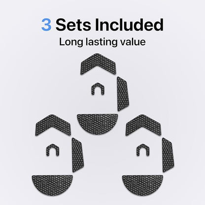 Adhesive Mouse Pad, 3 Pack - Minimalist Mousepad for Logitech G502 X (wired)