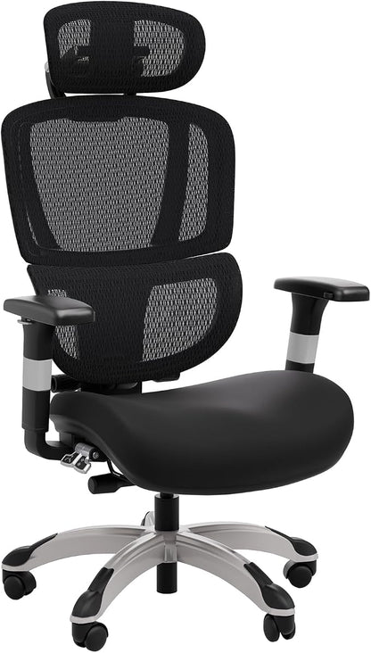 STAPLES Ergonomic Task Chair, Mesh, Ergonomic, Lumbar Support, Swivel, Black