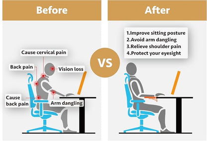 Ergonomics Desk Extender Tray, Suitable for Office. Foldable, Punch-Free Clamp on.Computer Keyborad Tray, Desk Extension Board (25.2"*9.45"(64cm*24cm), White Carbon Fiber)…