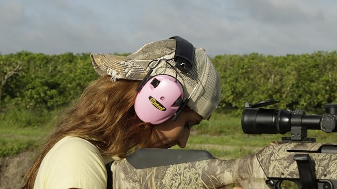 Caldwell E-MAX Electronic Hearing Protection with Low Profile, Adjustable, 23 NRR, For Range, Shooting, and Hunting