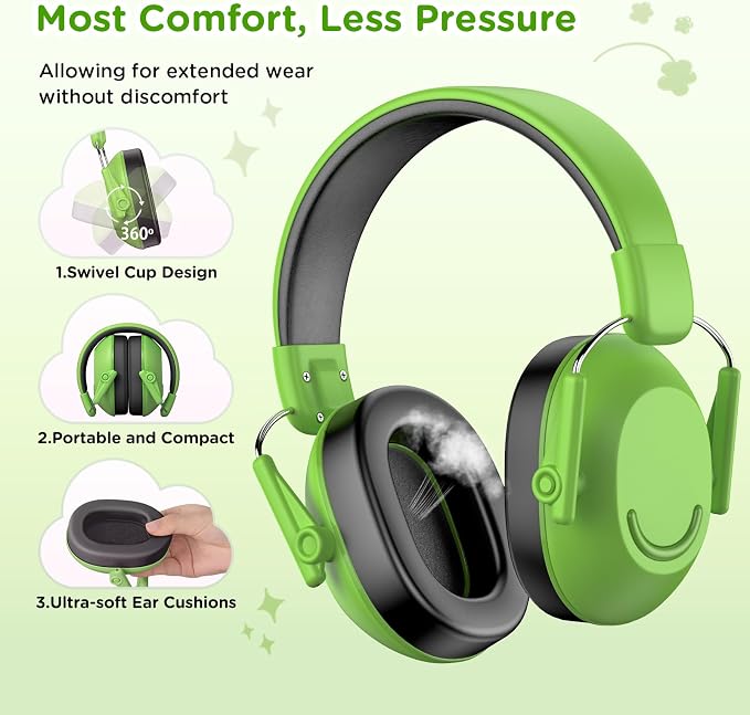 Link Dream Ear Protection Ear Muffs for Kids Toddler Noise Cancelling Reduction SNR 30dB for Show, Concert, Events, Fireworks