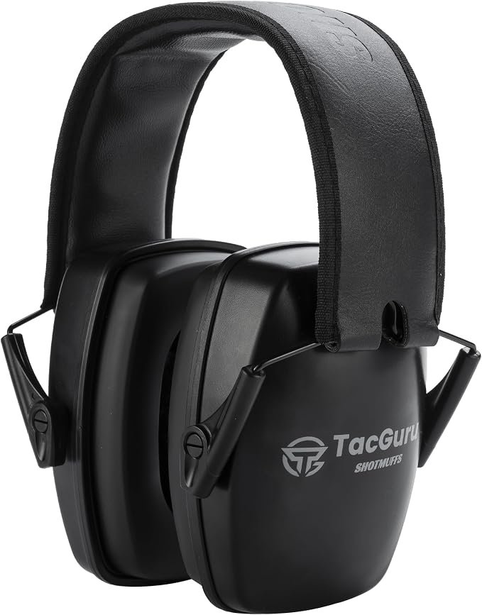 SHOTMUFFS A Lite – Passive Shooting Ear Protection Earmuffs | NRR 25dB, Memory foam ear cushion, Padded headband, Compact folding design, Ergonomic design, Comfortable