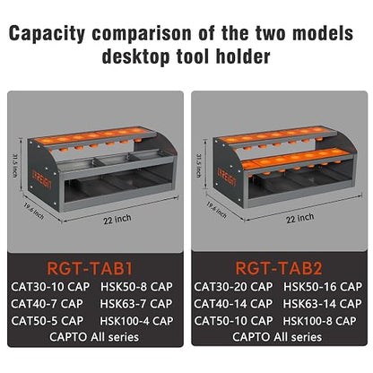 HSK 50 Tool Cart - CNC Tool Holder & Storage Cabinet - Easy & Convenient - HSK50-16CAP