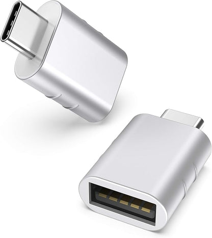 Syntech USB C to USB Adapter(2 Pack), USB-C Male to USB 3.0 Female Adapter Compatible with iPhone 17 Pro Max MacBook Pro Air 2024 iPad mini Pro Surface Pro and Other Type C or Thunderbolt 5/4 Devices