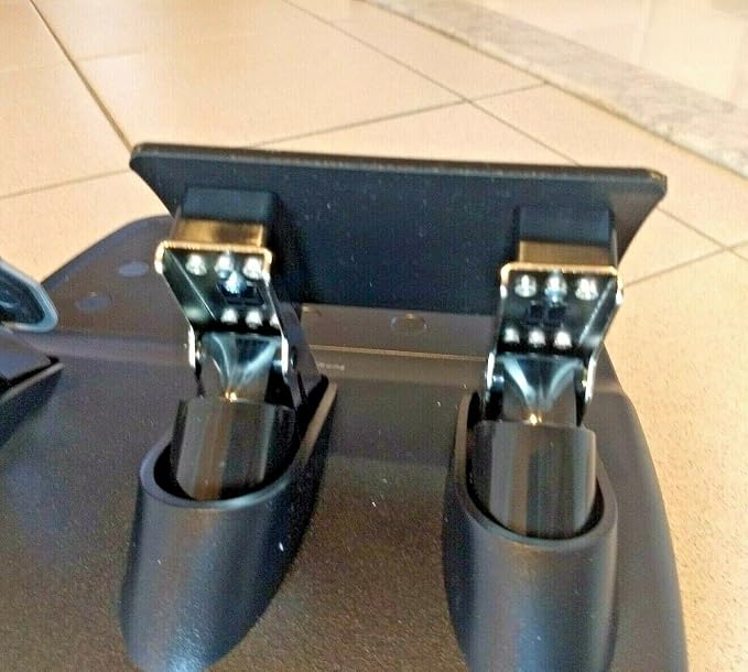 compatible BLACK double brake pedal with bumps (brake + clutch) for logitech G25 G27 G29 G920 steering wheels - new 3d printed parts (Black)